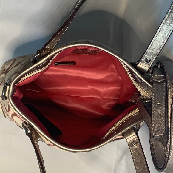 COACH DAISY OUTLINE SIGNATURE METALLIC MIA F23940 - Picture 8 of 16